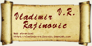 Vladimir Rajinović vizit kartica